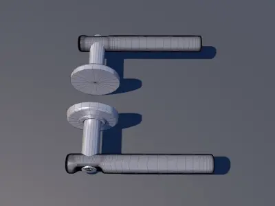 Door Lever Round 3D model