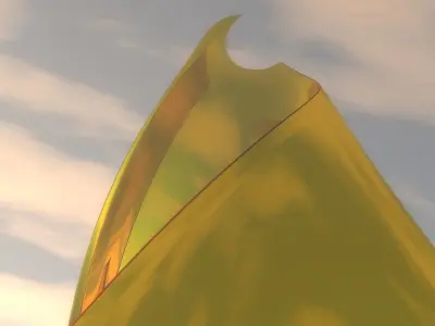 Weird Gold Tower 3D model