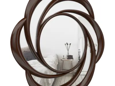 Swirl Frame Accent Mirror ANDO3232 3D model