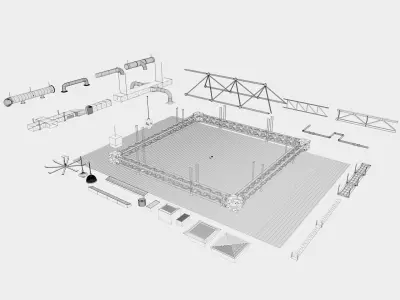 industrial Ceiling Pack 3D model