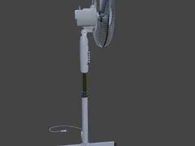 Household floor fan 3D model