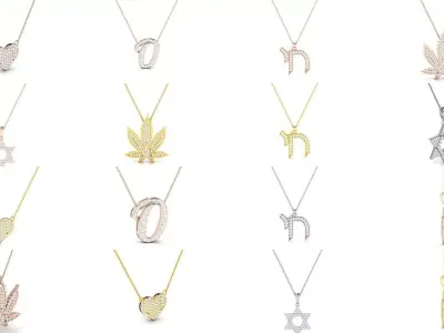 21 Kids pendant 3dm render detail 3D print model 3D Model Pack