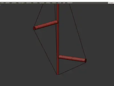 ED045 POLYGON CHANDELIER Low-poly 3D model