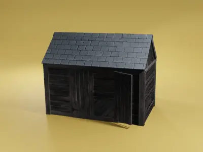 Dirty Shed Free low-poly 3D model