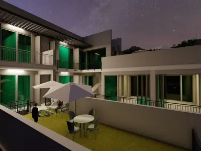 Casa Scene-villa-modern house 3D model 62