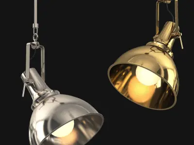 Vintage Nautical Pendant 3D model