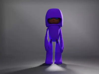 DOLLKIDZ  THE  KID IN BEAR SUIT Low-poly 3D model