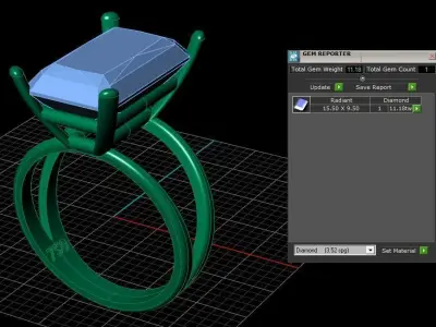Jewelry ring 406 Free 3D print model