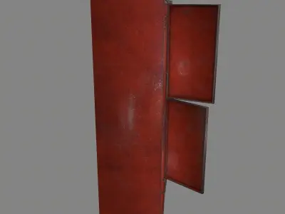 locker 7 Low-poly 3D model