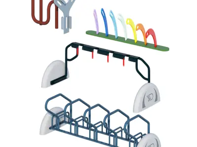 Bike rack 3D model