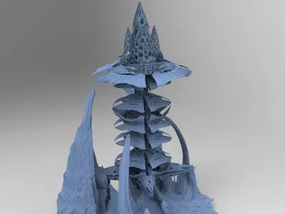 Asian Lily Tower  3D model