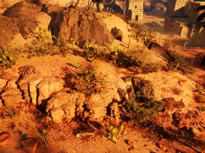 Lost Desert Civilization  UE5 Environment Art  3D model