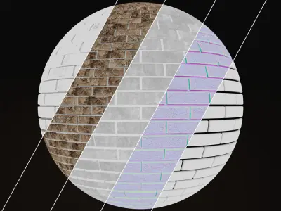 Old Francisco Running and Stack Bricks Texture Texture