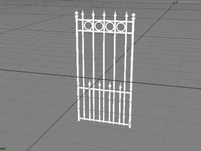 Steel Gate Type 2 3D model