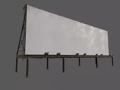 Billboard v1 Low-poly 3D model