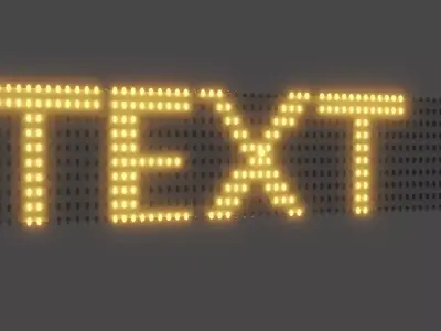 LED SIGN BOARD 3D model