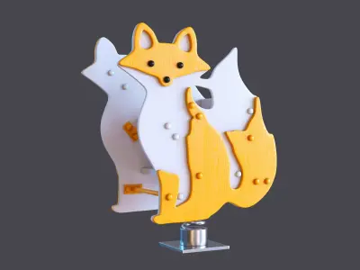 Playground Spring Fox 3D model