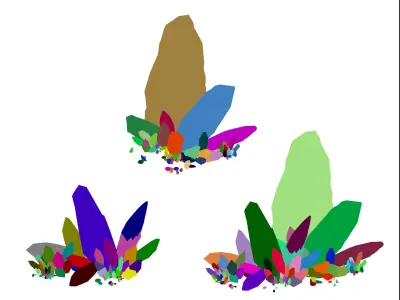 Large crystal - gravel 02 3D model