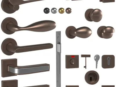  colombo door handles part2 3D model