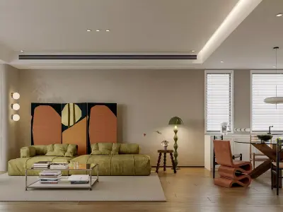 apartment interior scenes     3D model 37