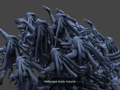 Dantes Hellscape bodies collection 3D Model Pack