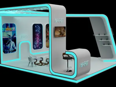 Exhibition stand 3D model order