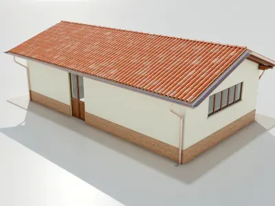 Italian Farm Building - Garage 3 3D model