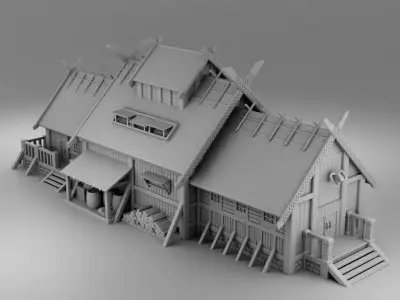 House Viking farmer 3D print model