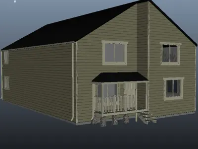 Five Houses 3D model