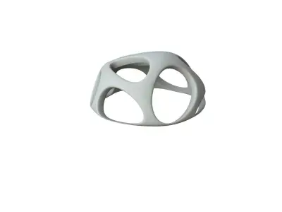 SciFi Cube Object No 47559 Low Poly Shape Low-poly 3D model