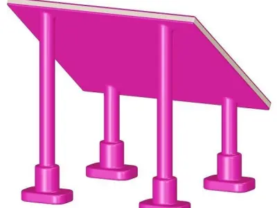 Kids Solar Panel Toy 3D model