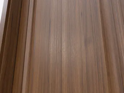 Classic Wooden Interior Door with Furniture 020 3D model