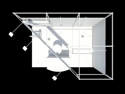 exhibition stand design 3D model