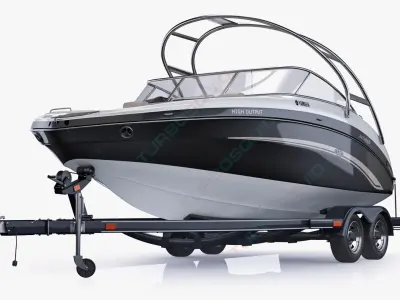  Boat trailer and Yamaha 242 Limited S 