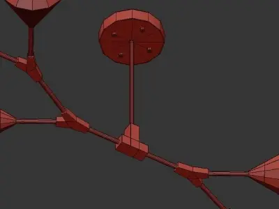 Modern branching bubbles 3D model