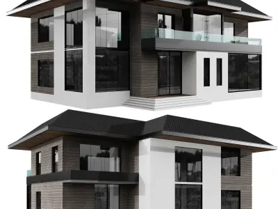 MODERN HOUSE NO23 A 3D model