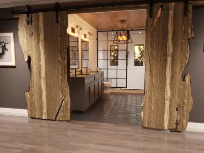 Transitional Bathroom  3D model