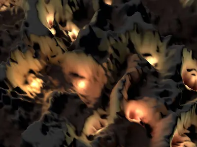 Sci-fi landscape 002 3D model