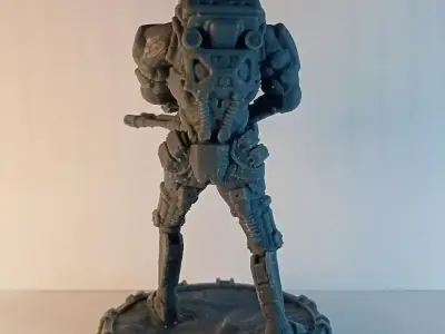 Heavily armored robot for printing 3D print model