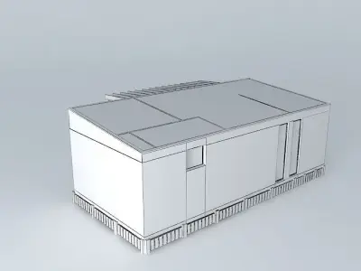 Modern mobile home Free 3D model