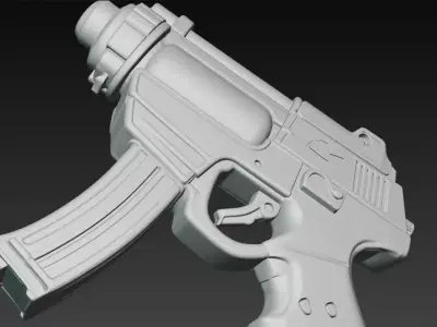 Cute Colorful Sci Fi Toy Blaster 3D print model