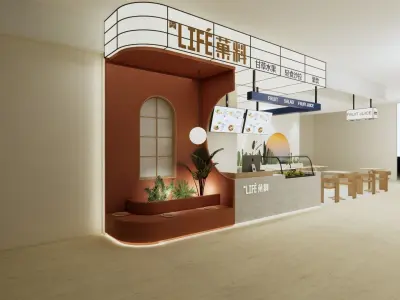 A Healthy Food Shop 3D model