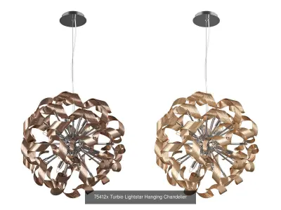 754 Turbio Lightstar Collection of Modern Lamps 3D Model Pack
