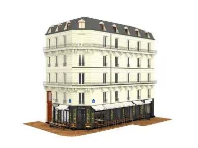 French Restaurant 3D model