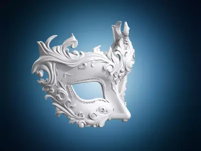 Elegant Masquerade Mask 3D print model