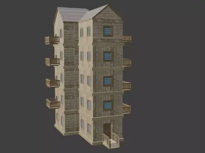 House Model 45 Low-poly 3D model