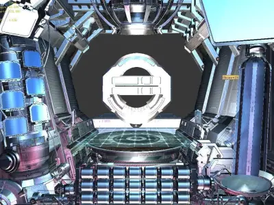 Mechanical login interface 01 3D model