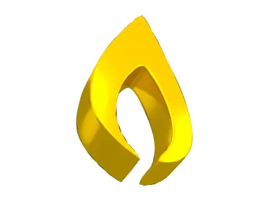 Fire Symbol v2 012 Low-poly 3D model