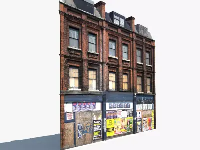 Apartment House 48 Low-poly 3D model