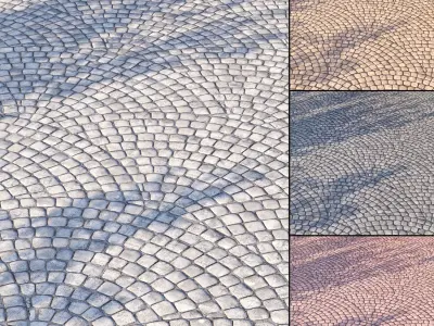 Mrf Pavement Set10 Low-poly 3D model